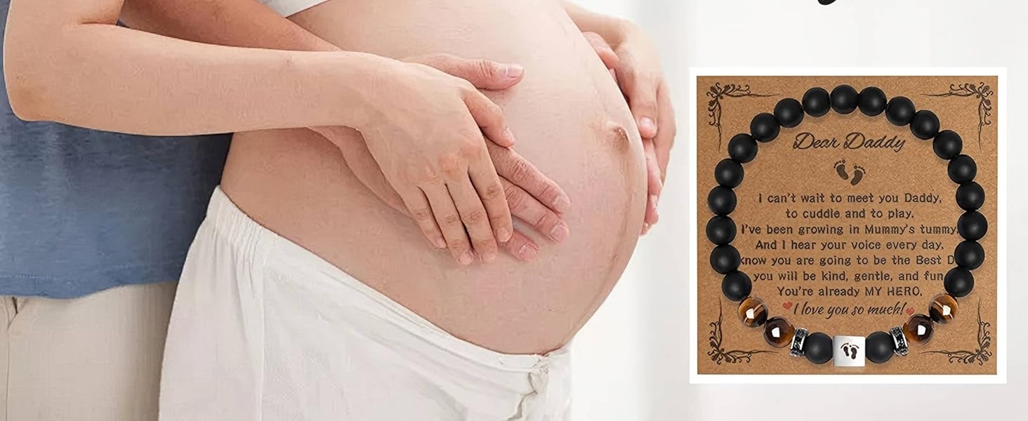 New Dad Bracelet Gifts for Men - First Time Dad Gifts - Dad to Be Gifts