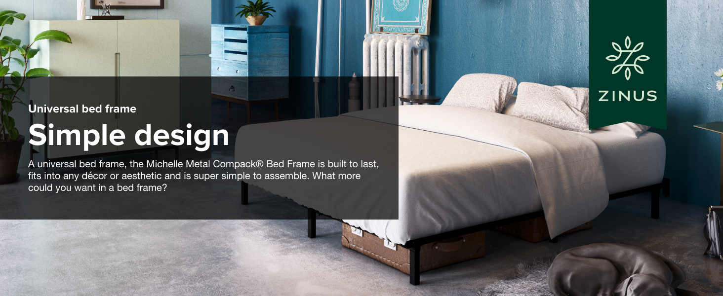 Zinus Adjustable Bed Frame Compack 7 inch Platform Bed Frame for Box