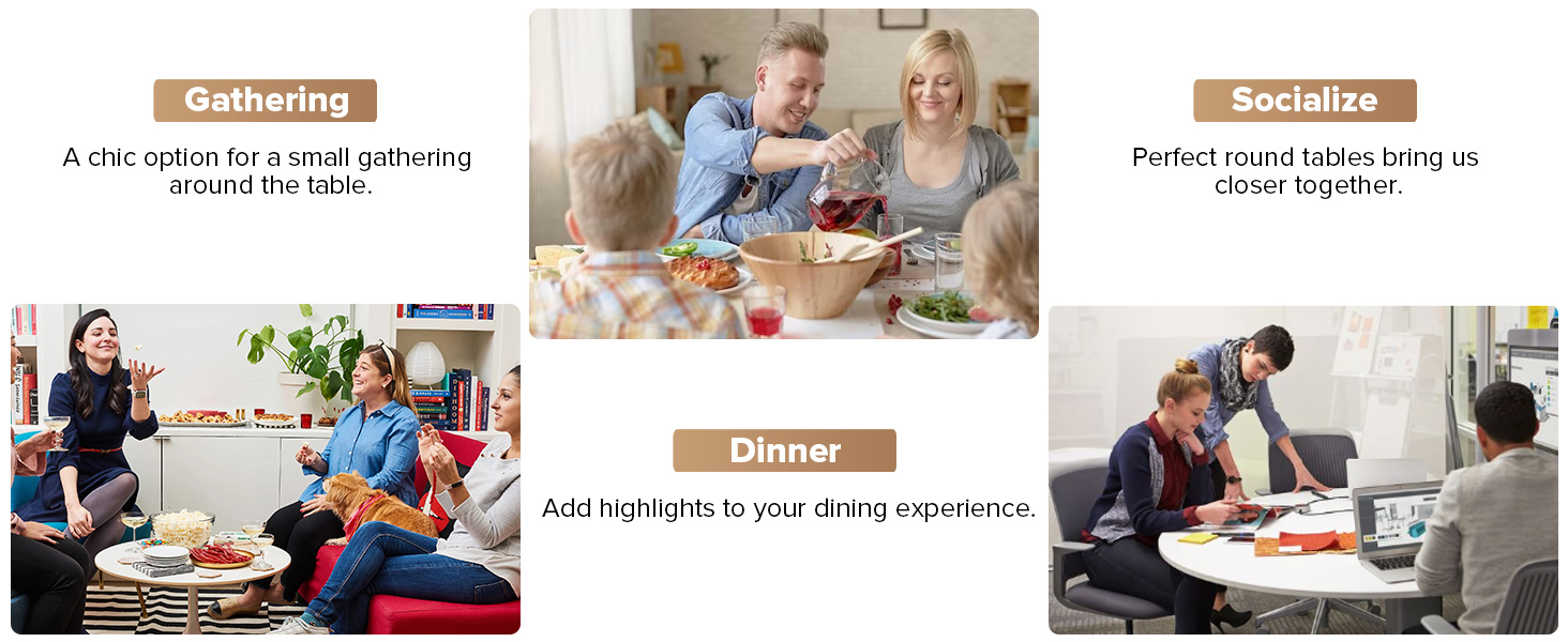 round dining table set for 4