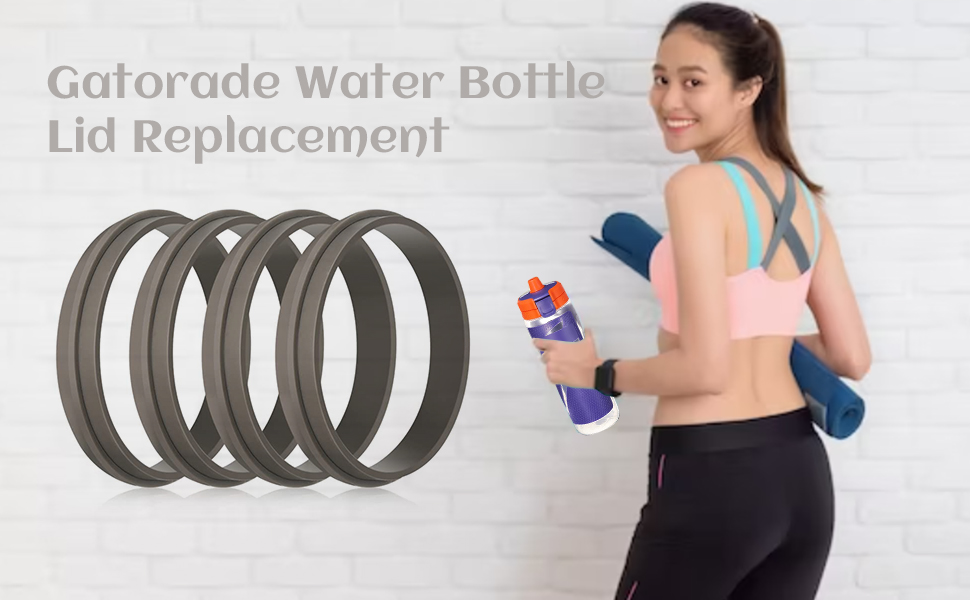 8 PCS Gatorade Water Bottle Lid Replacement, Silicone Lid Seal