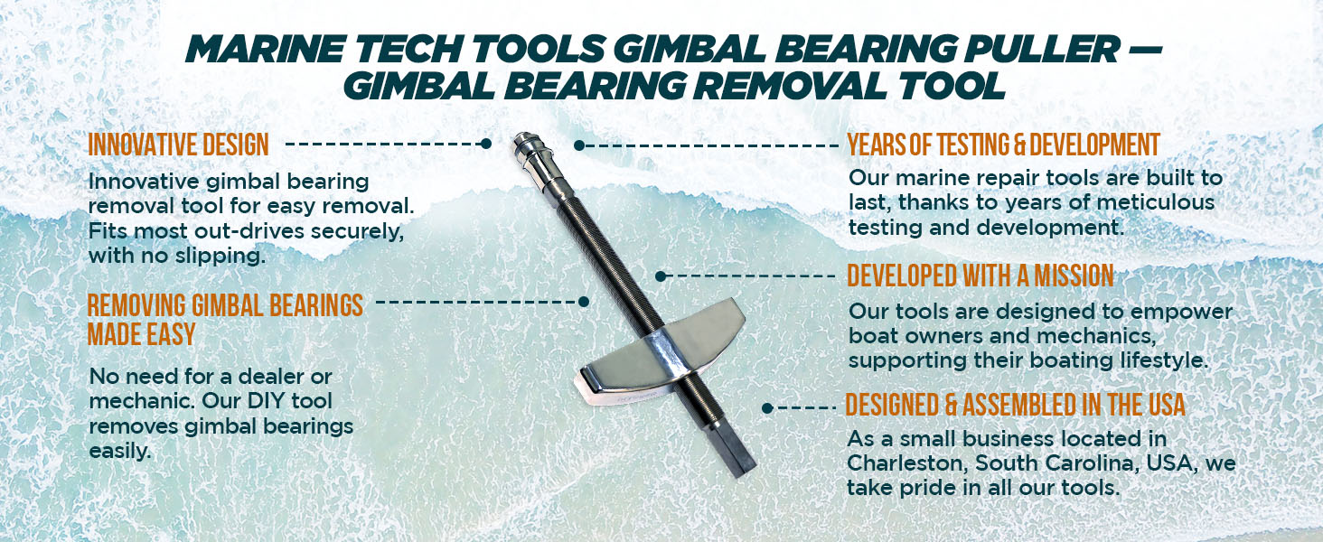 Marine Tech Tools Mercruiser Gimbal Bearing Puller, Gimbal
