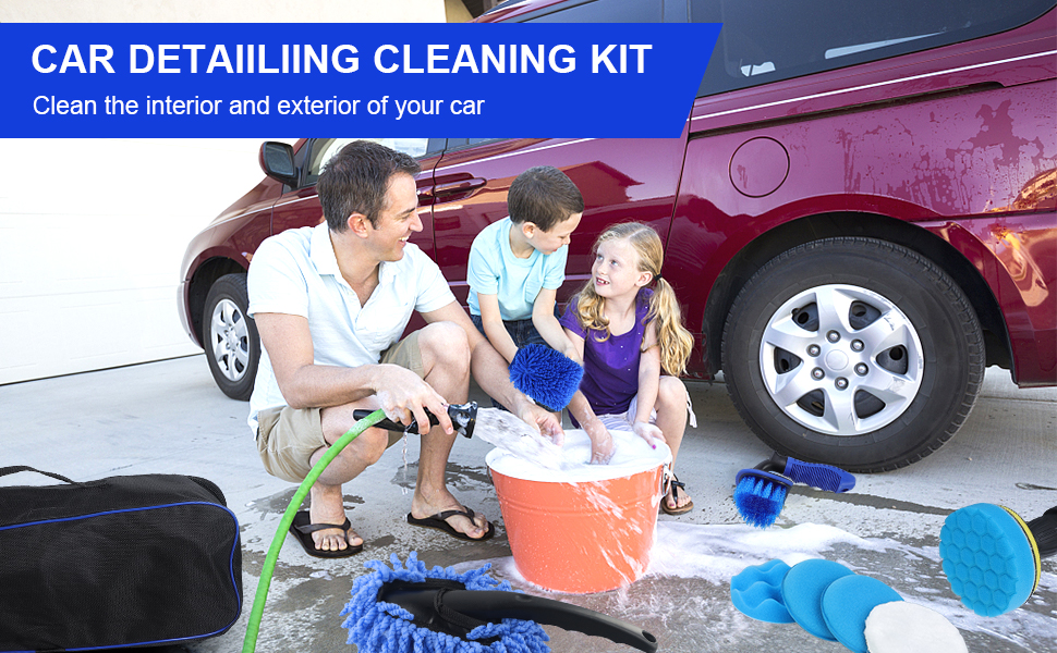 FACULX Car Detailing Kit, 32pcs Car Cleaning Kit Automotive
