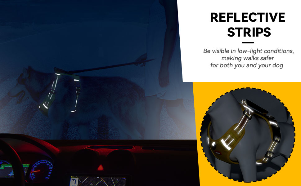 XGDMEIL Harness for Small Dogs, Front Clip Adjustable Dog