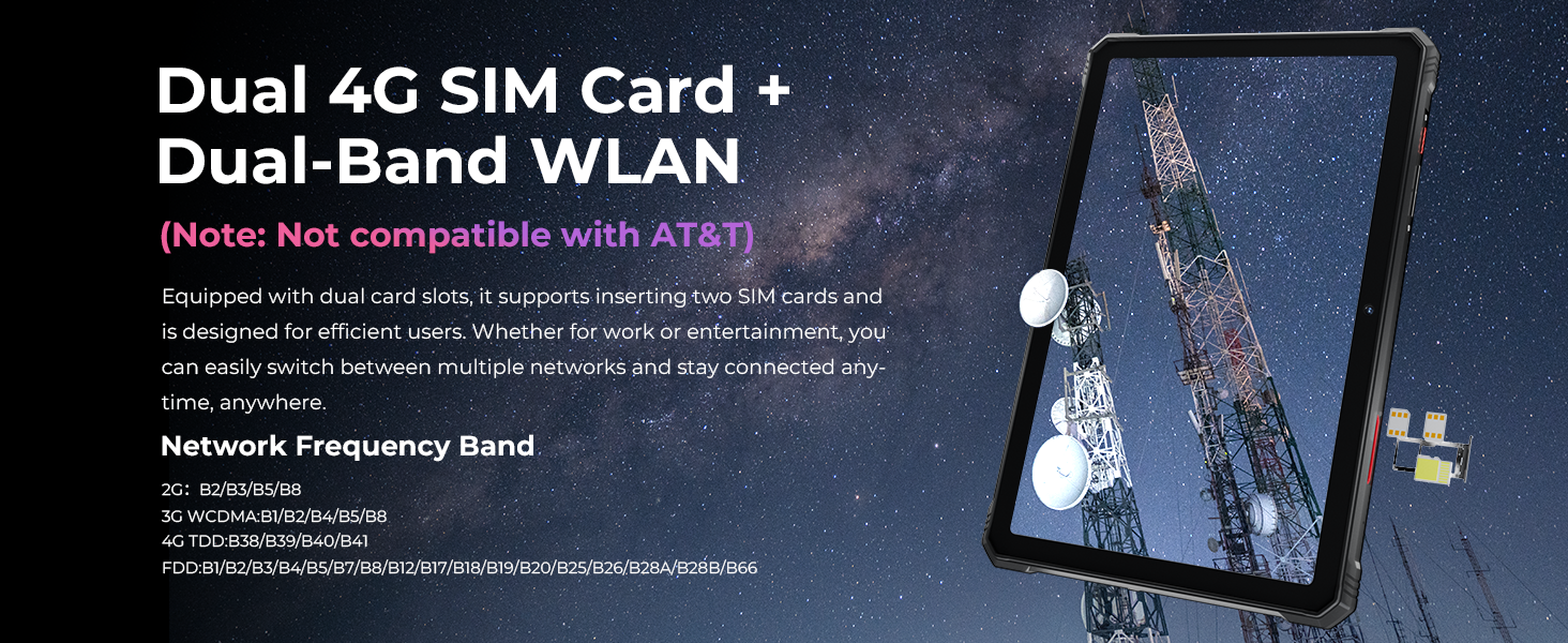 HOTWAV 4G Tablet support Dual 4G SIM Card and dual brand wifi