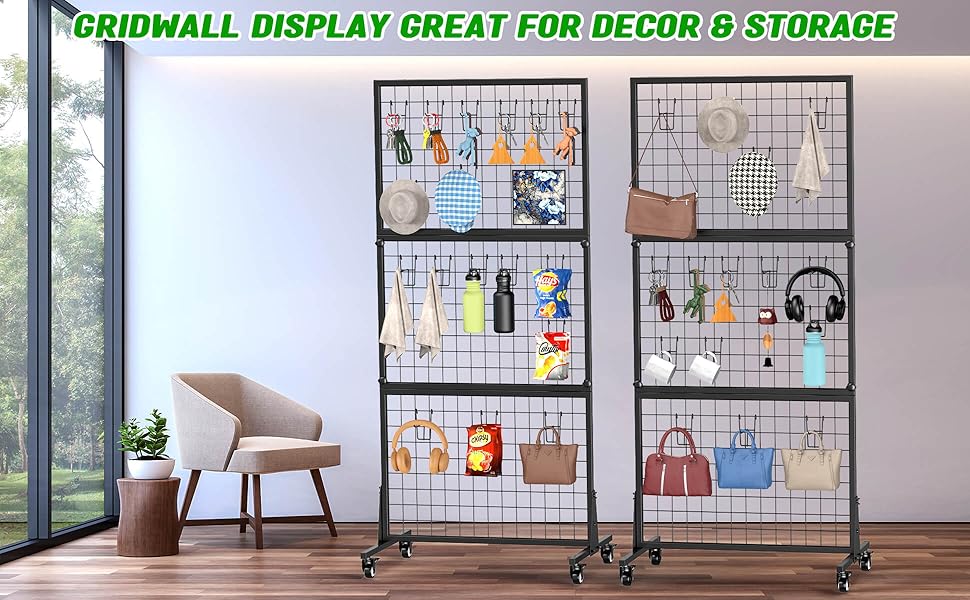 WGOHOSE 1Pack 2.5' x 6' Ft Grid Wall Panels, Gridwall