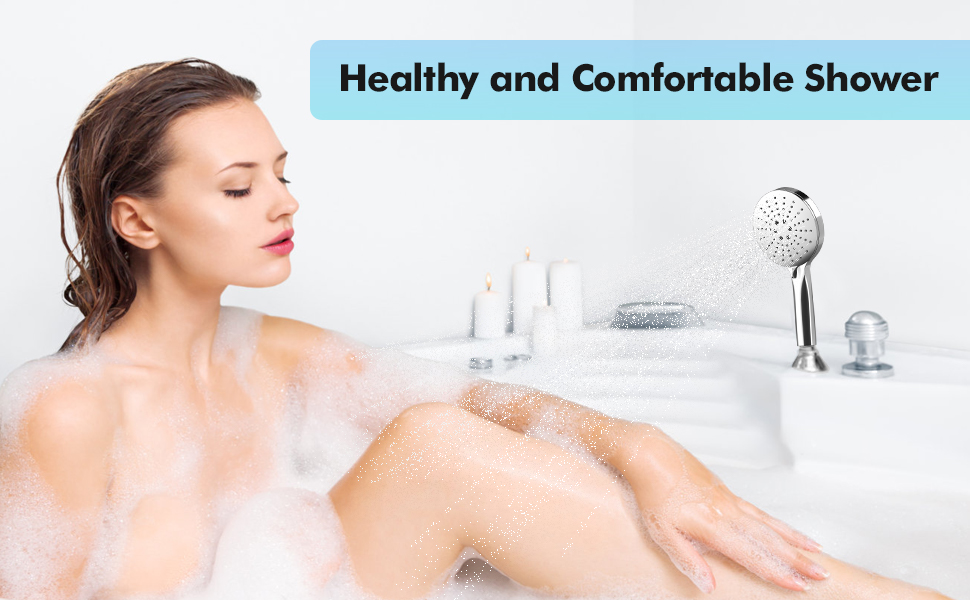 Lovcoyo Shower Head and Hose, Universal Shower Heads with Universal