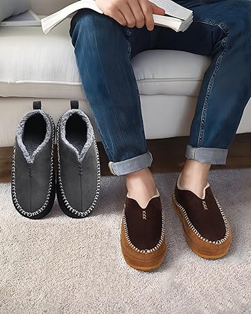 Warm Suede House Shoes
