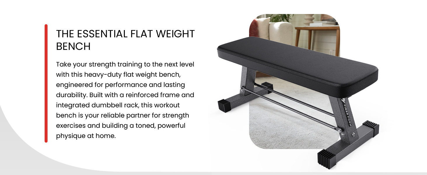 Flat weight bench