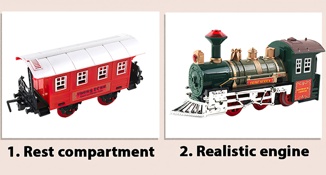 toy railway festive decor