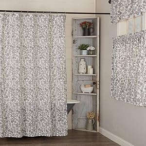 Gray Gables Floral Shower Curtain