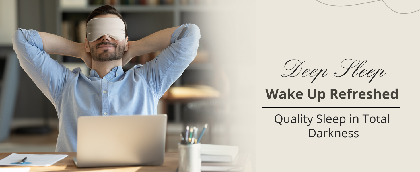 BOKOR Adjustable Silk Sleep Eye Mask FSA/HSA Approved