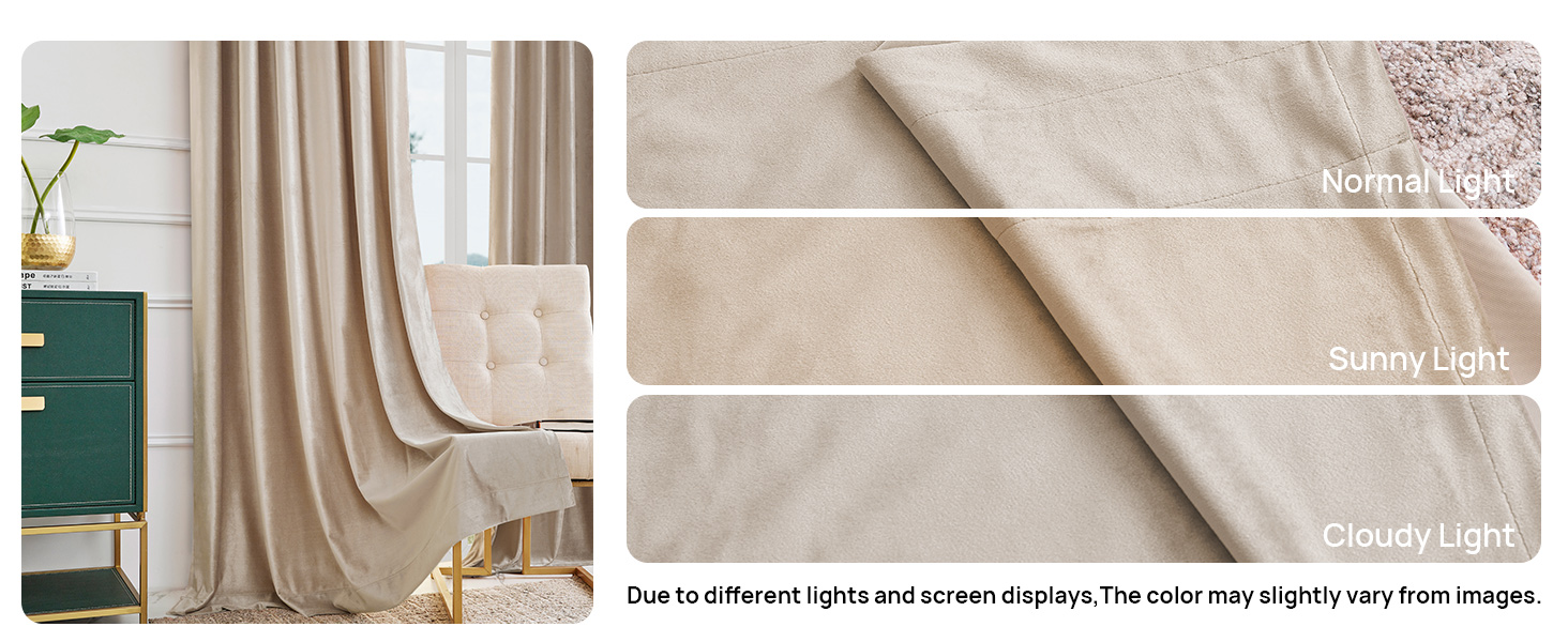 velvet curtains