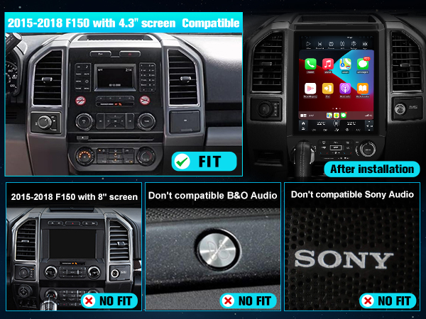 12.1 Inch Stereo for F150 2015 to 2020