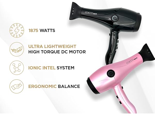 ヘアドライヤー cicco Amazon.com: Cocco Nano Pro Hair Dryer, Ultra Lightweight