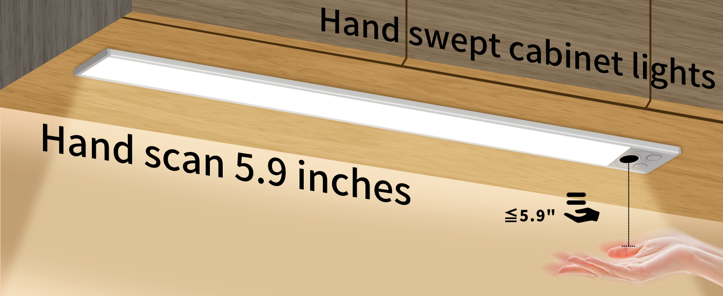 Touch-Free Hand Wave Sensor Cabinet Lighting