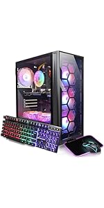 ゲーミングPC GTX1660Ti SSD500GB＋HDD2TB Amazon.com: STGAubron Gaming PC Desktop Computer, Intel Core