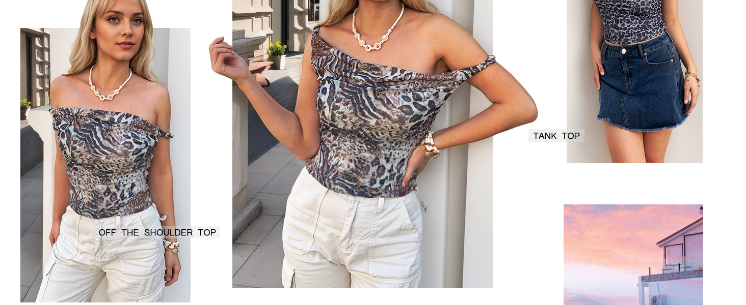 Tie-Dyed Stretchy Tank Top