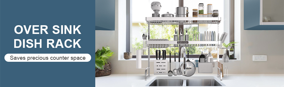 over sink dish rack