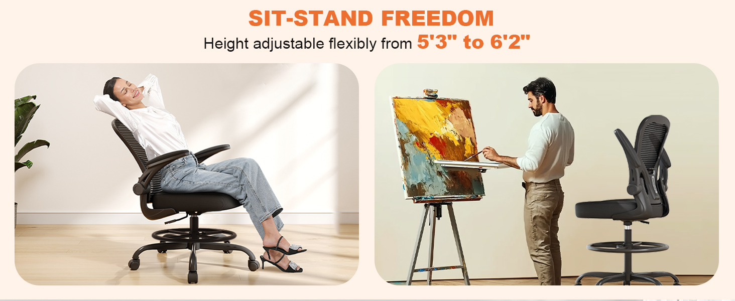 Drafting Chair in use