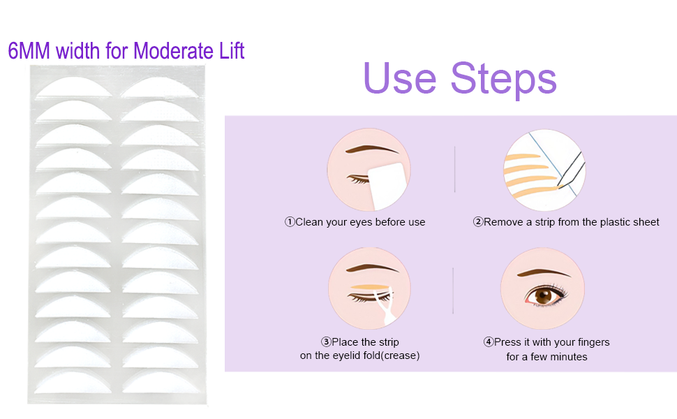 Eyelid Tape for Hooded Eyes Invisible, Eyelid Lifter Strips
