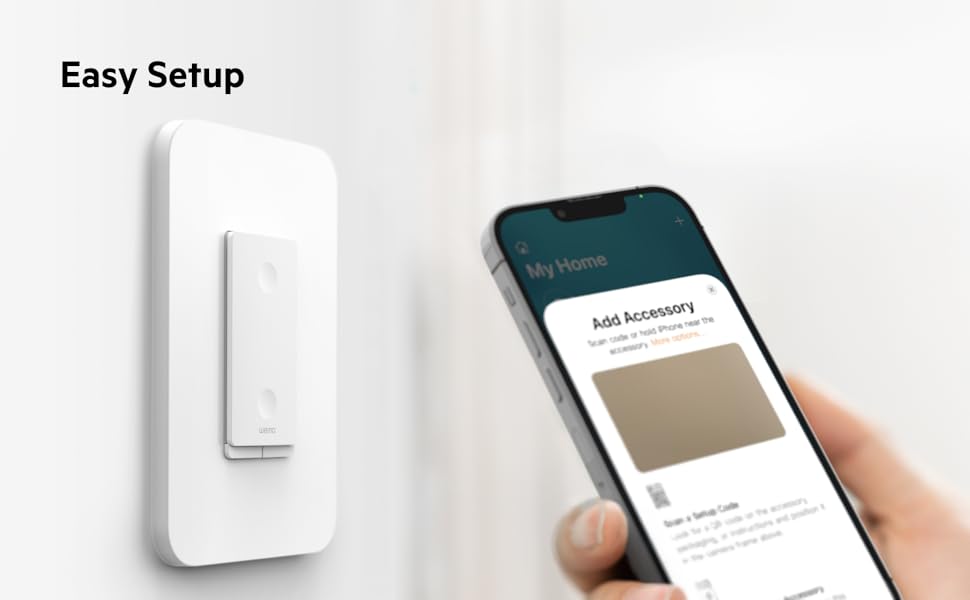 Wemo Smart Dimmer Light Switch with Thread Smart Switch for Apple