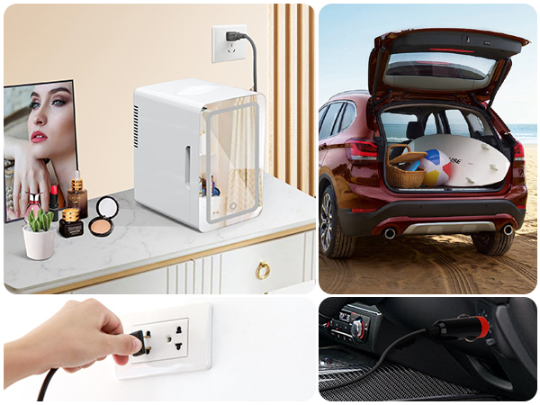 makeup car small cosmetic refrigerators beauty desk make up 6l black cooler compact desktop