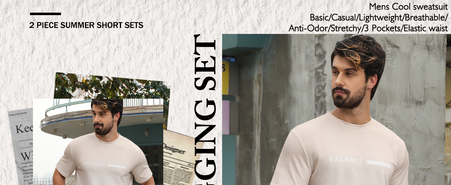 Men's Tropical Graphic 2 Piece Outfits