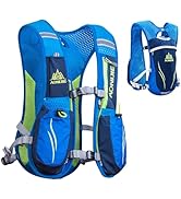 JEELAD Running Hydration Vest Trail Running Backpack BPA-Free Leak-Proof Running Water Bottles fo...