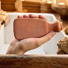 PUMICE STONE, Terra Cotta Foot Scrubber,  Exfoliating Clay Stone, Feet Callus Remover