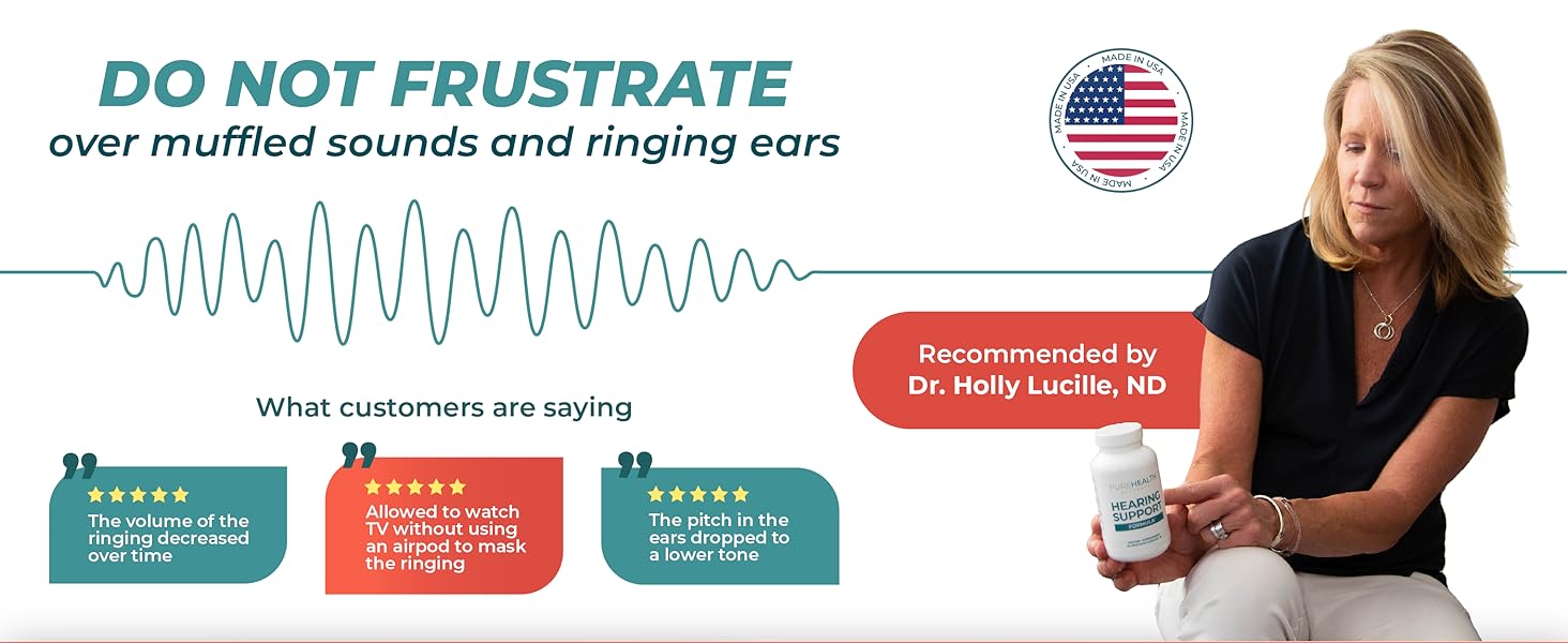 PUREHEALTH RESEARCH Hearing Support Formula Tinnitus