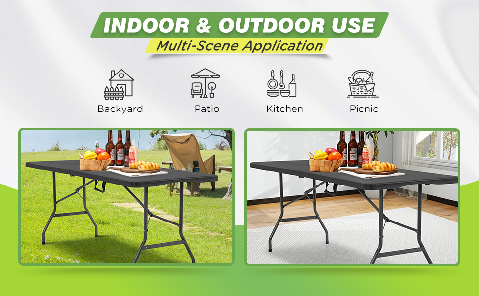 Camping table designed specifically for use as a workspace,dining table