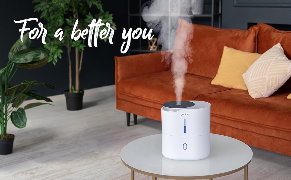 20 Hour Top Fill Cool Mist Humidifiers for Bedroom & Essential Oil Diffuser 2L