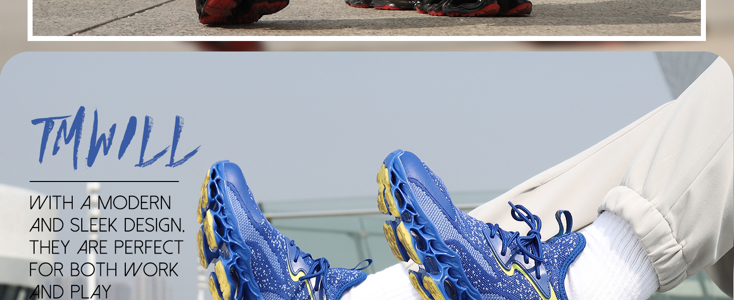 men's casual fashion sneakers running walking shoes mens athletic zapatos para hombres TMWILL work