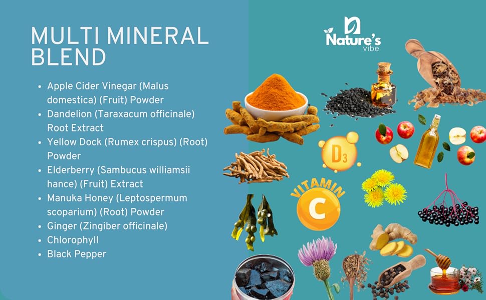 turmeric supplement, ginger, vitamin d , Sea Moss , Shilajit 