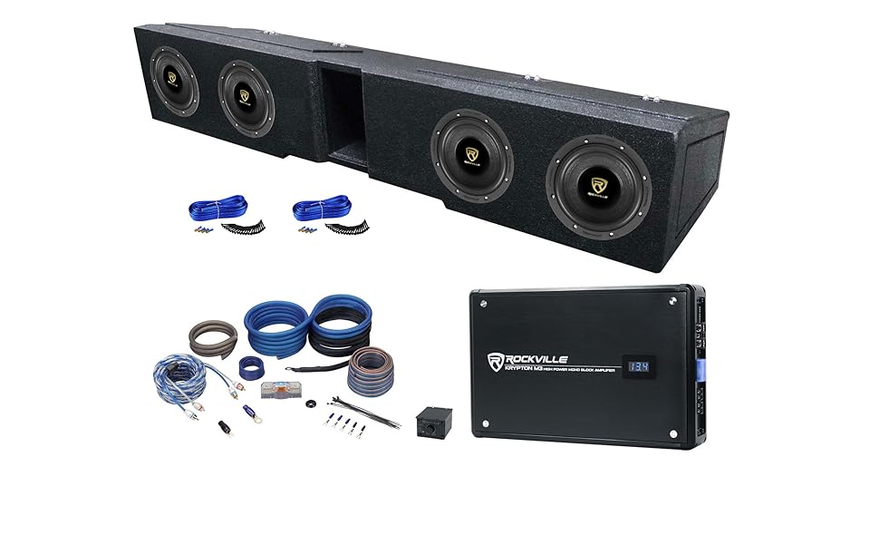 Rockville W65K9D2 6.5" 1000w Peak Car Audio Subwoofer