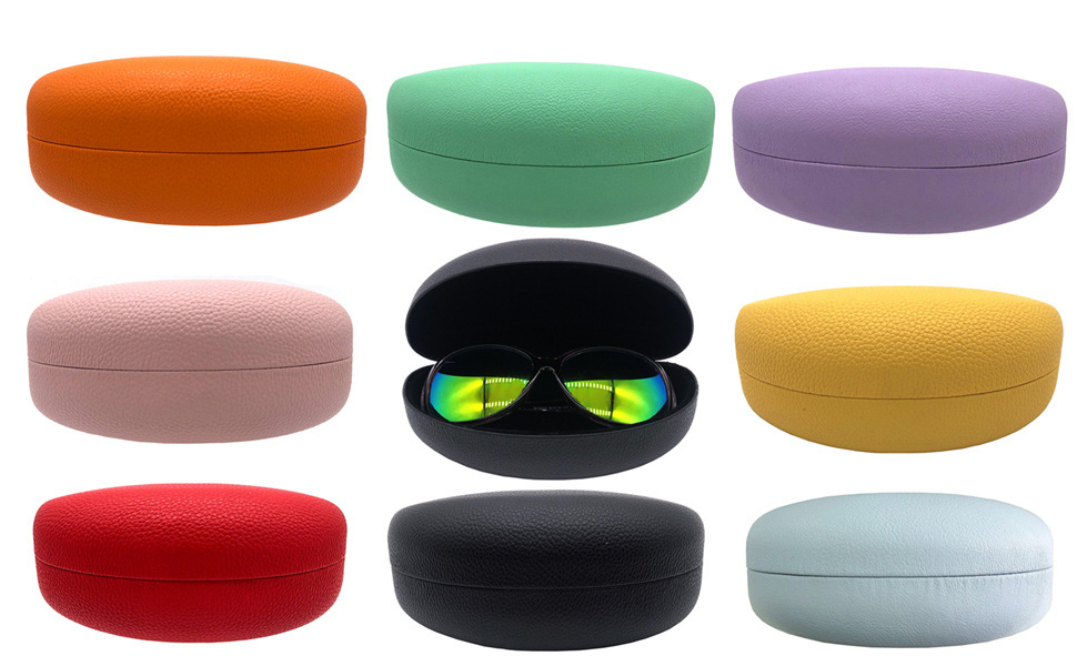 CHZZMS 2 PACK Large Hard Shell Sunglasses Case, Protective Case For