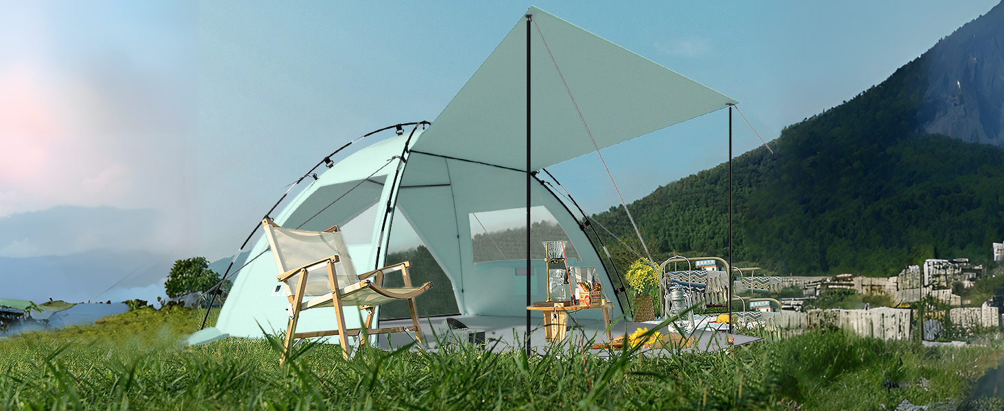 Beach Tent Sun Shelter with Canopy
