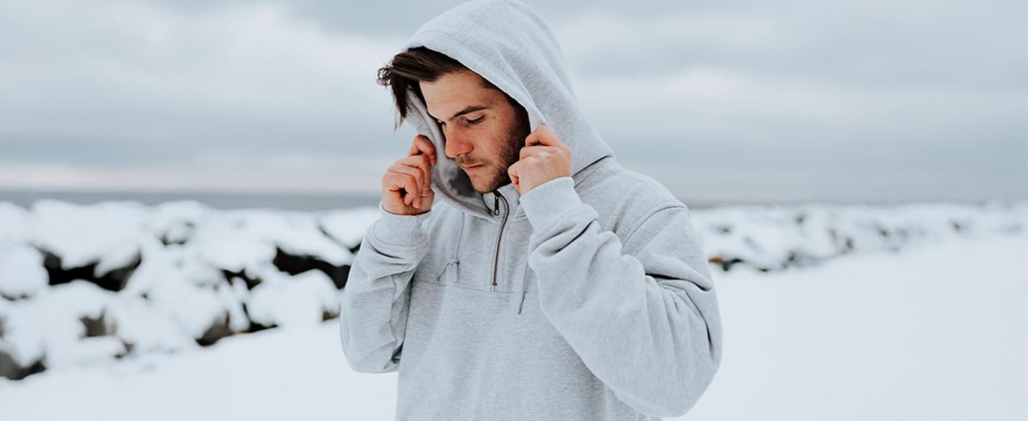 heated zip up hoodie for men