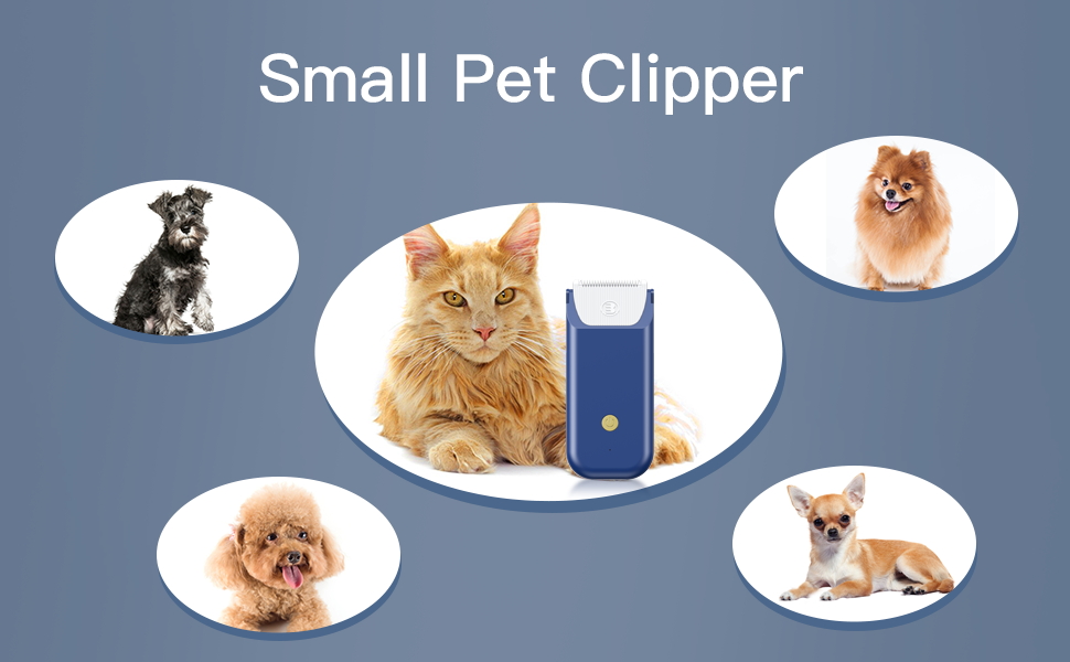 Cat Clipper for Matted Fur,Portable Cat Clippers with TypeC Fast Charging,Cordless Extra Safe