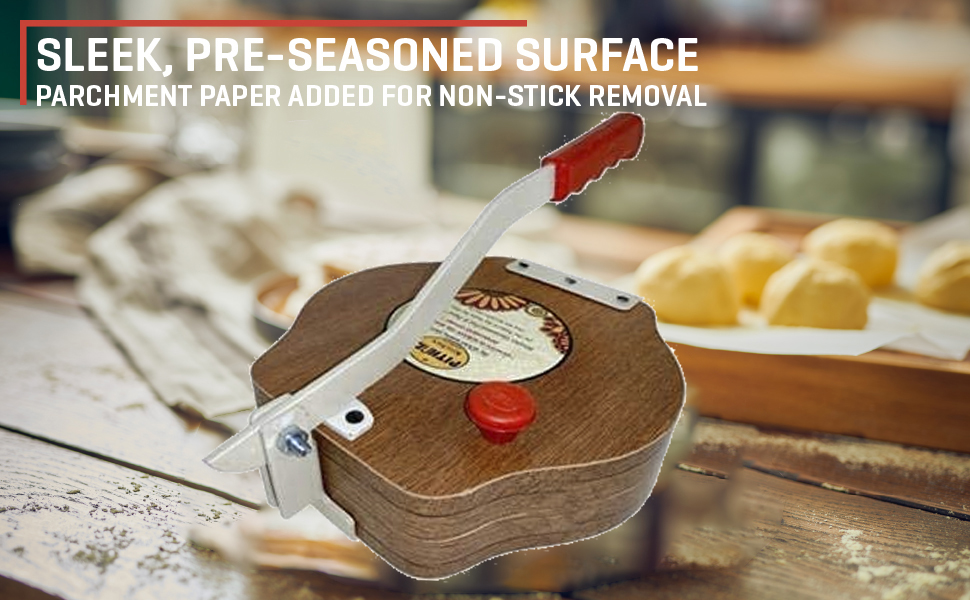 REMANG 1Pcs Manual Chapatti Maker Machine Round Plywood Wooden Papad