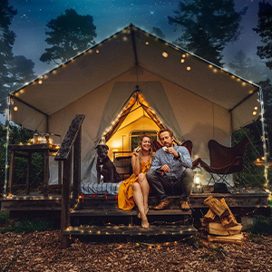 camping lights string outdoor led warm light waterproof portable adjustable brightness camp