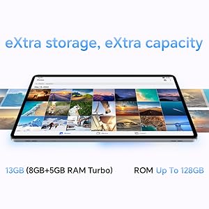 128GB, 13GB, 8+5GB RAM Turbo, 4 GB, 128 GB, Storage, RAM, ROM