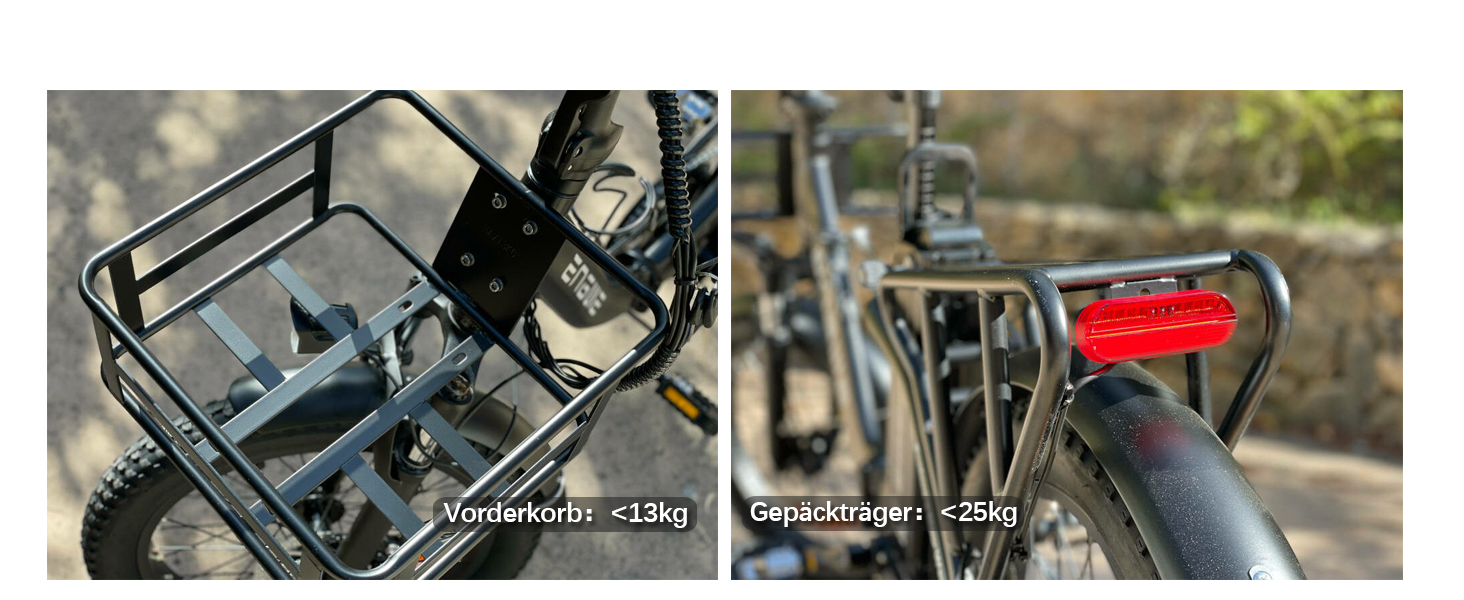 E-bike mit Vorderkorb