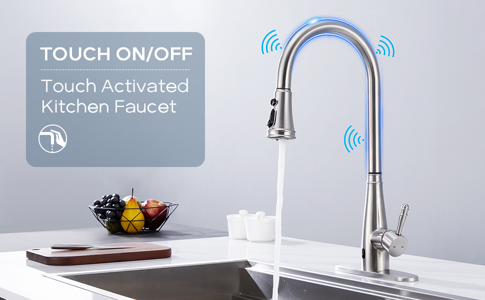 ARRISEA Touch Faucet for Kitchen Sink, Motion Sensor Activated Hands