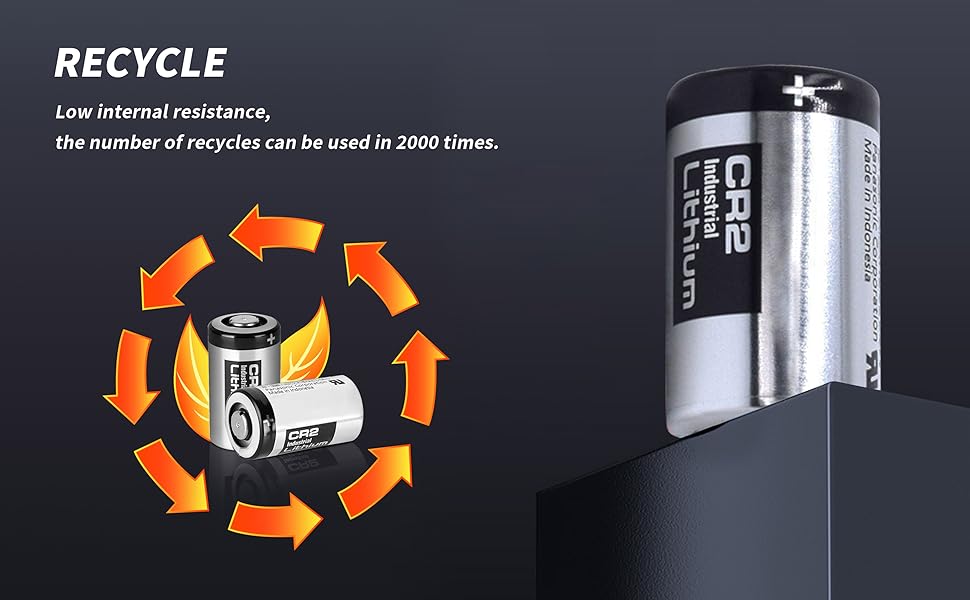 CR2 Battery Rechargeable 3v Battery, Long Life, CR2 3V
