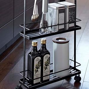 Amazon.co.jp: 山崎実業(Yamazaki) スリムキッチンワゴン