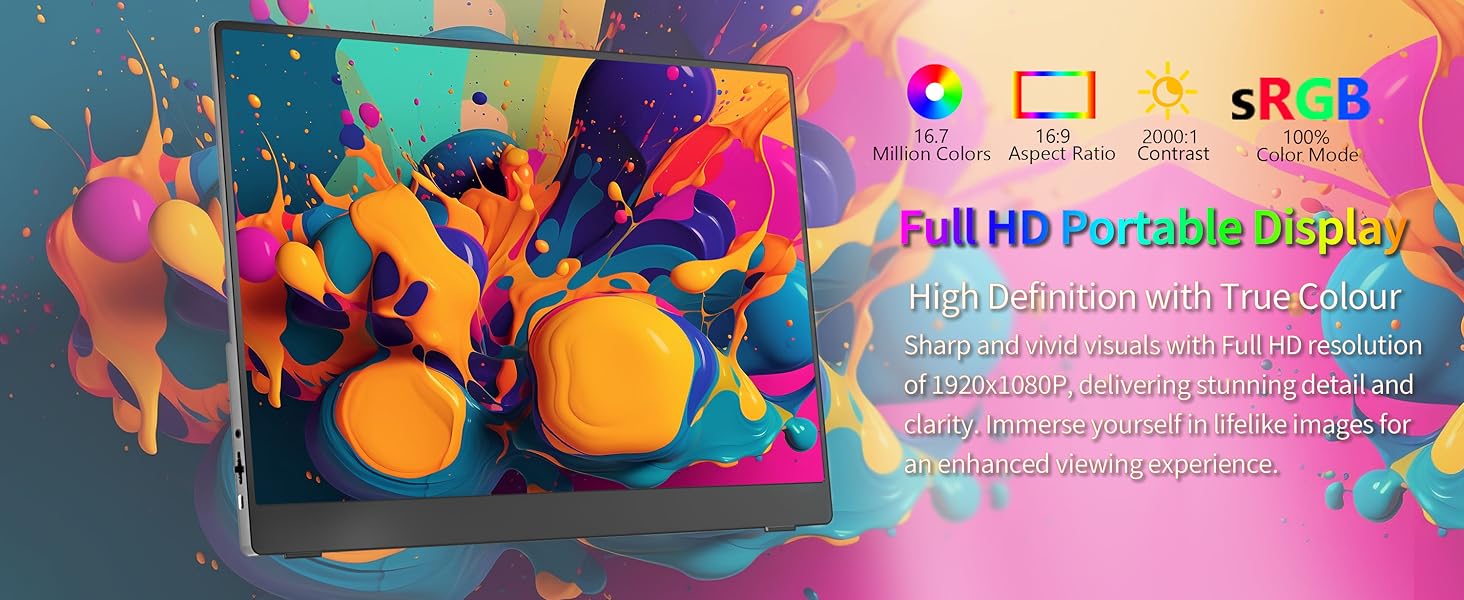 18.5 Inch Portable Monitor