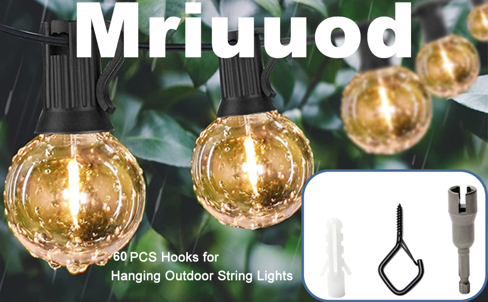 Mriuuod 60 Pack Screwin Square Snap Hanging Hook, Small