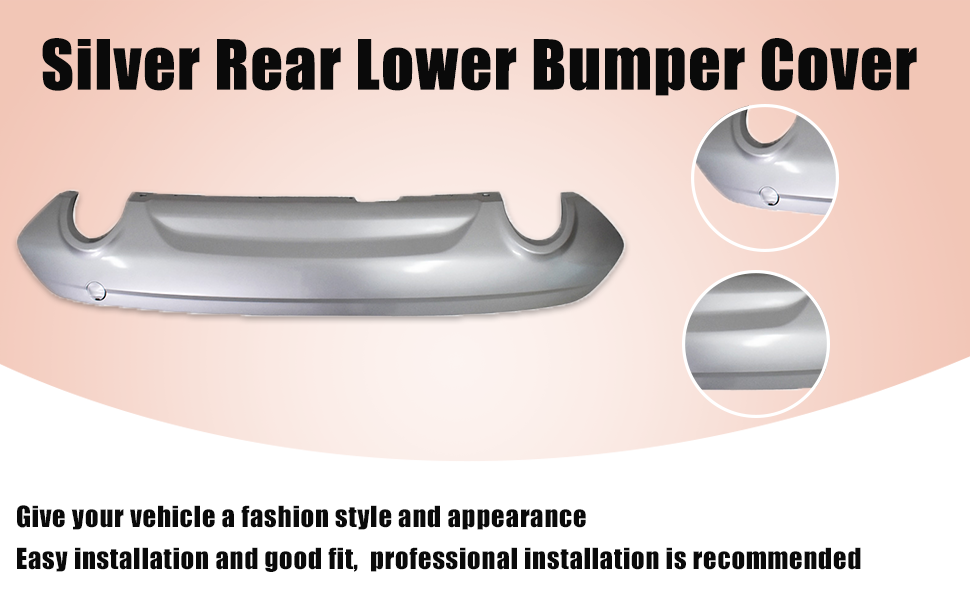 さこページ Amazon.com: labwork Silver Rear Lower Bumper Cover