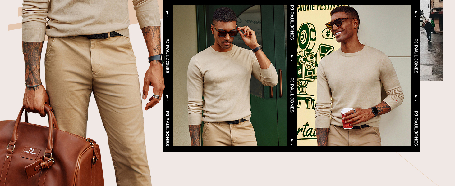 Mens Sweaters Lightweight Sweatshirts Wool Blend Long Sleeve Shirts for Men Mens Pullover Sweater